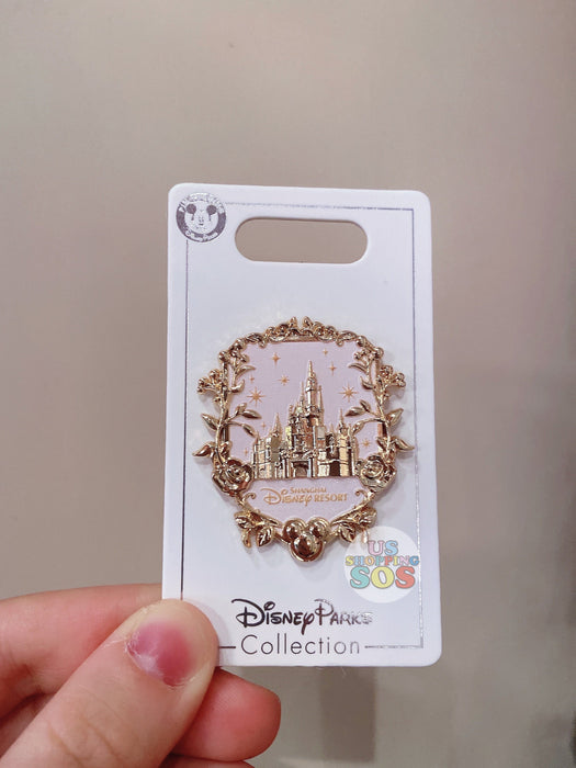 SHDL - Shanghai Disneyland Castle Pin with Rose Gold