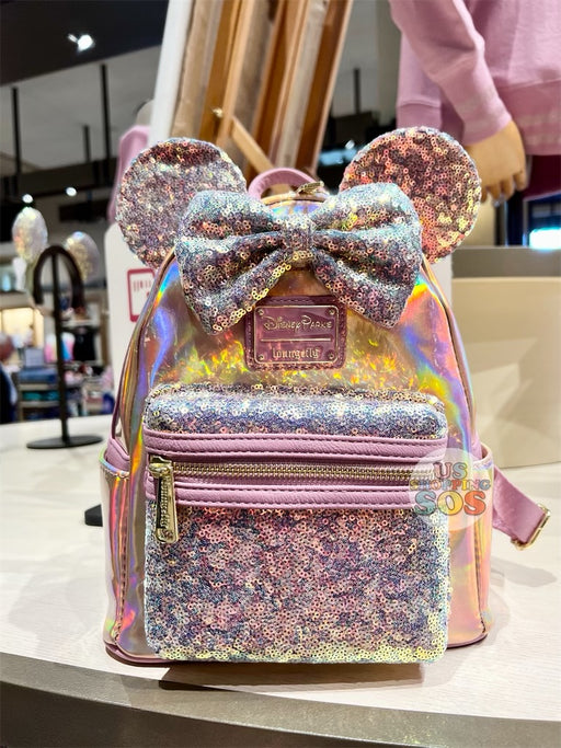 disney sequin rainbow minnie mouse mini backpack Loungefly Backpack, Polka Dots, Cosplay, 8.5 x 11 x 4.5 inches, Faux Leather, Black The Loungefly Disney Minnie Rainbow girls backpack is a must Category: Backpacks Tagged "Character: