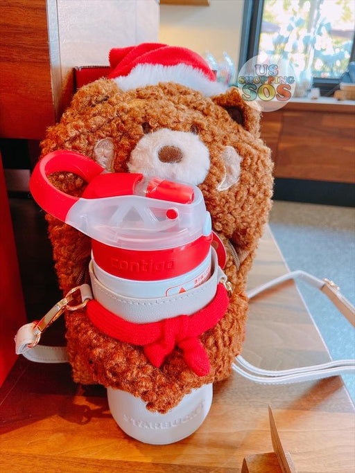 Starbucks China - Christmas Time 2020 (Store 1st Series) - Contigo Red Panda Bag & Stainless Steel Sippy Bottle 400ml