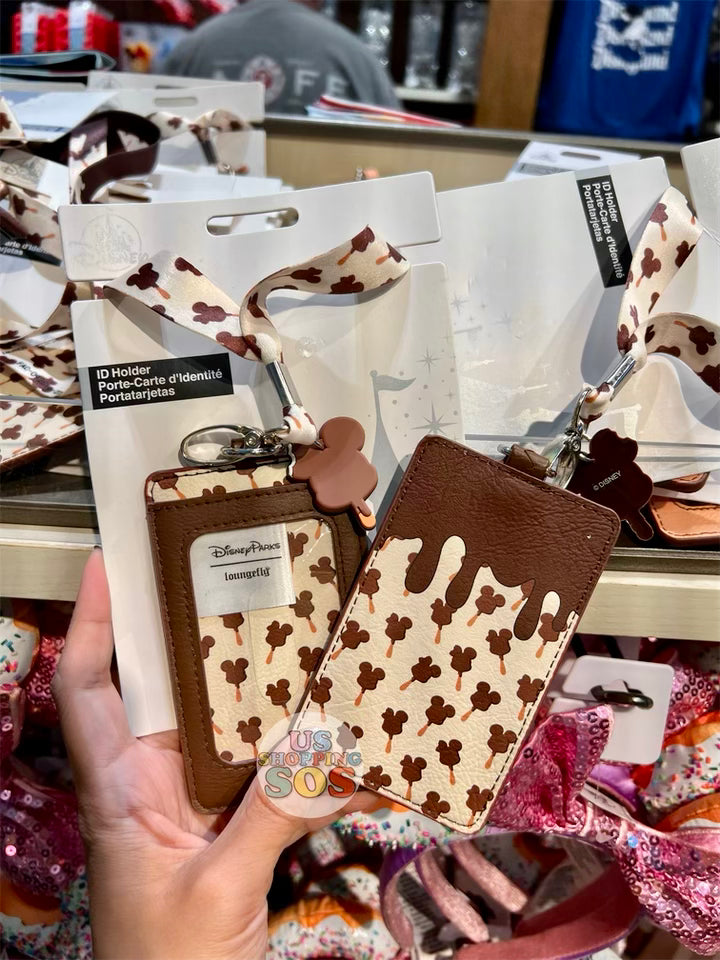 DLR Loungefly Mickey Ice Cream Bar ID Holder Lanyard