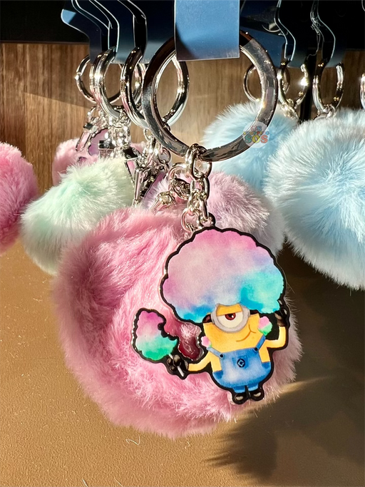 Universal Studios - Despicable Me Minions - Candy Explorer Stuart Pink Pom Pom Keychain