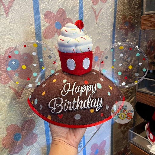 DLR/WDW - Mickey “Happy Birthday” Cupcake Ear Hat
