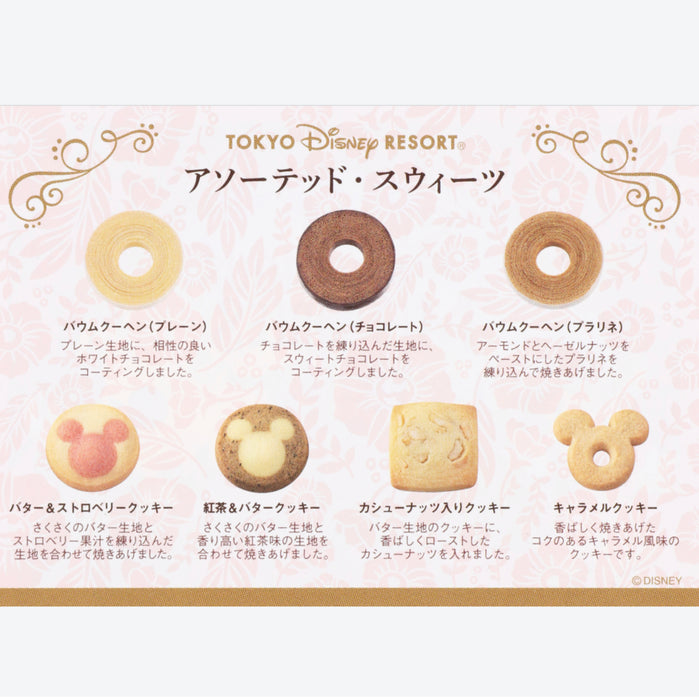 TDR Mickey & Minnie Mouse Sweet Precious Memories of Tokyo Disney Resort Assorted Sweets / Souvenirs