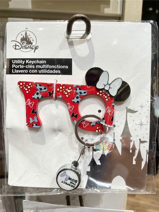 DLR - Utility Keychain with Reel - Minnie Mouse