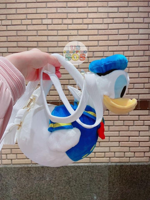 SHDL - Rubber Donald Duck Shaped Plush Toy & Crossbody Bag