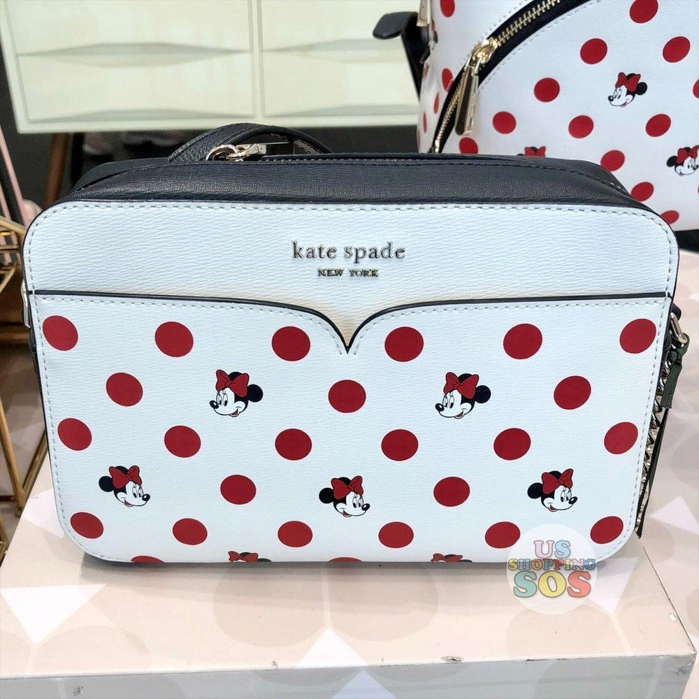 kate spade, Bags, Disney X Kate Spade New York Minnie Mouse Crossbody Bag  Black White Polka Dot