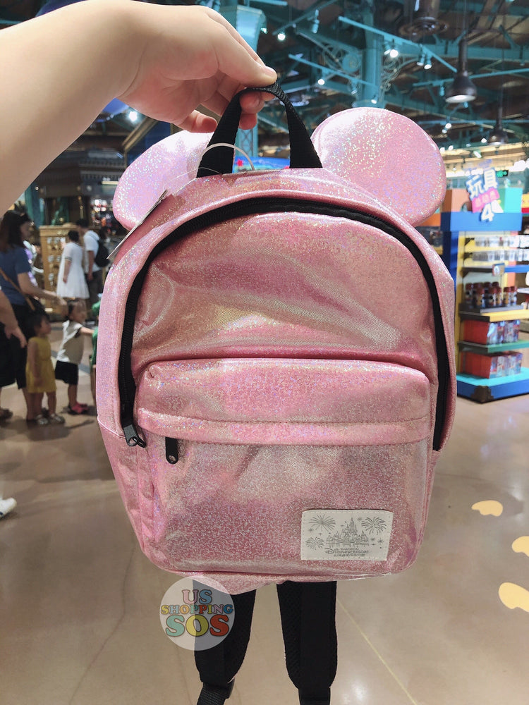 SHDL - Minnie Metallic Pink Ear Backpack