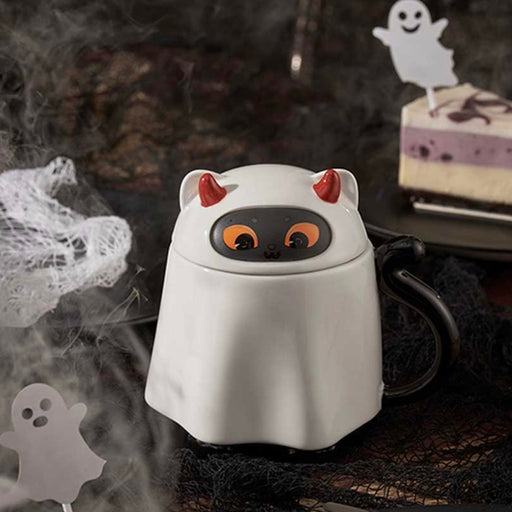 Starbucks China - Halloween 2021 - 16. Ghost Cat Mug with Lid 360ml