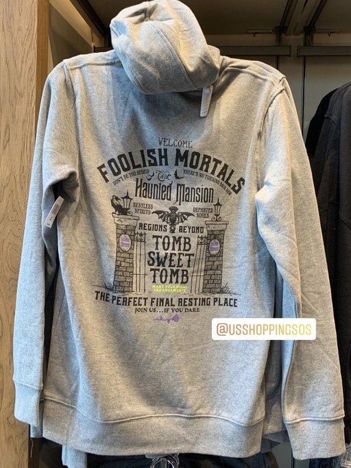 DLR - The Haunted Mansion - “Tomb Sweet Tomb” Hoodie Pullover (Adult) (Grey)