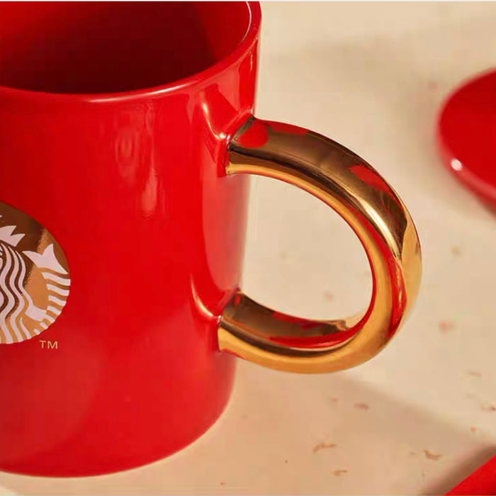 Starbucks China - Year of Tiger 2022 - 13. Golden Tiger Mug with Lid 400ml
