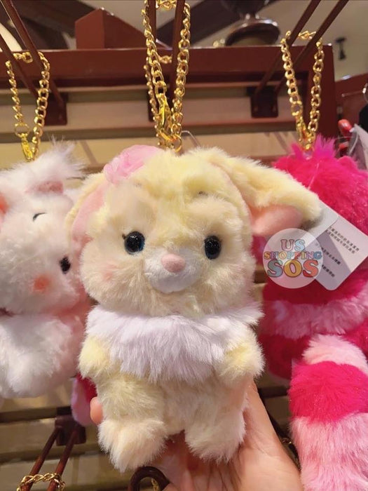 HKDL - Pastel Color Fluffy Plush Keychain x Miss Bunny