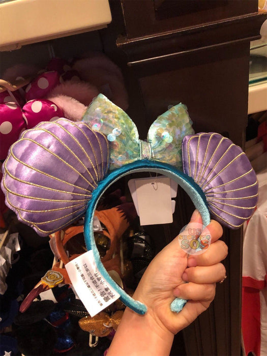HKDL - The Little Mermaid Ariel Shell Ear Sequin Bow Ear Headband
