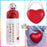 Starbucks China - Valentine’s Day 2021 - Red Heart Pouch with Snow Globe Bearista King Stainless Steel Bottle 350ml