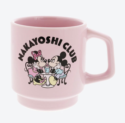 TDR - Mickey & Minnie Mouse "NAKAYOSHIU CLUB" Mug (Color: Pink)