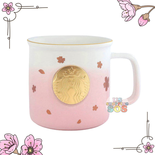 Starbucks China - Sakura 2021 - Cherry Blossom Ombré Bronze Logo Mug 355ml