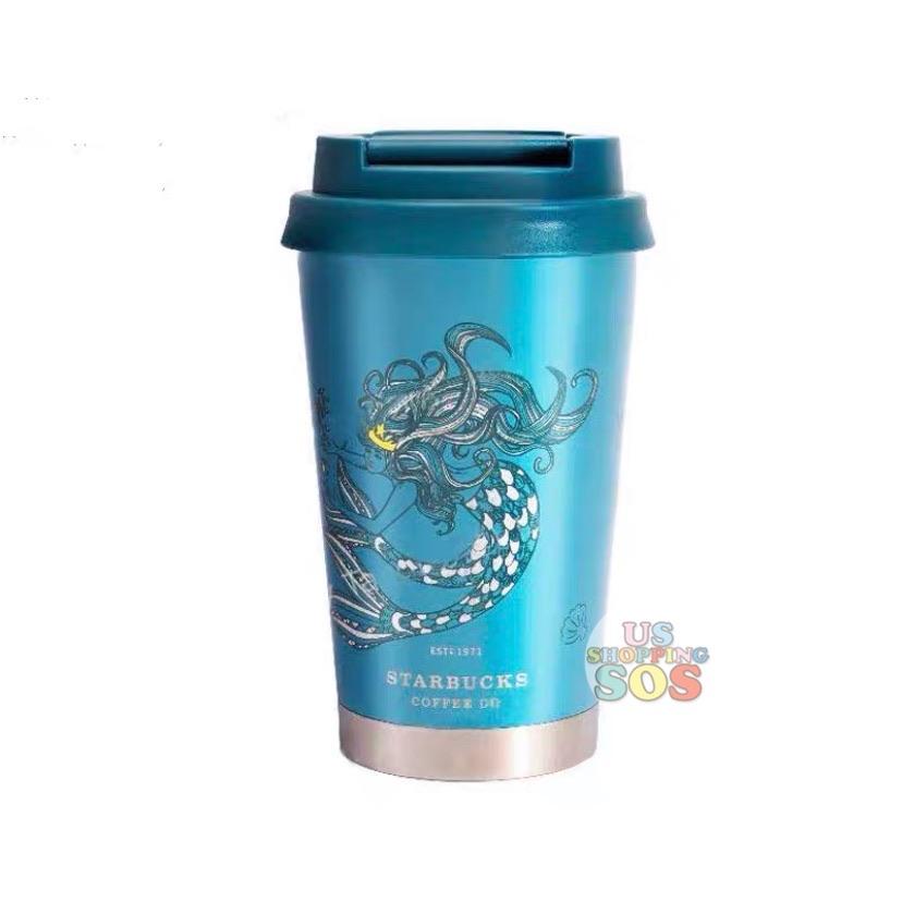 Starbucks China - Anniversary 2020 - Deep Sea Green Siren Goddness Glass  Cold Cup 550ml