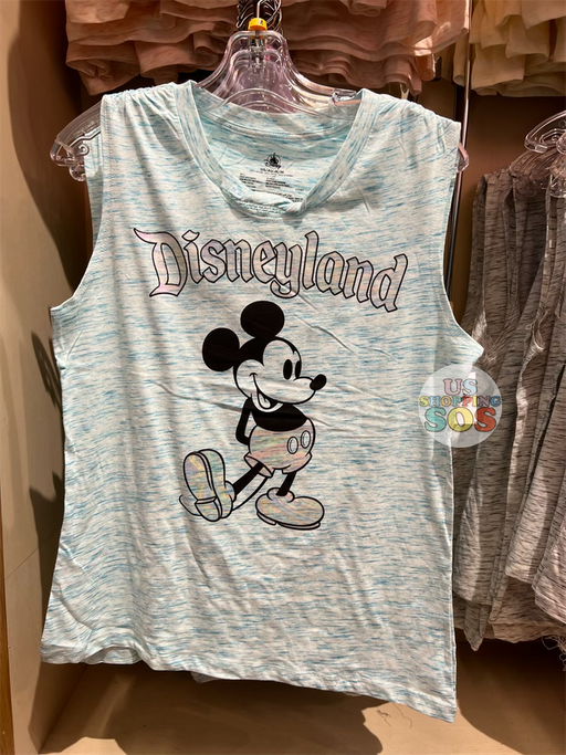 DLR - Classic Mickey Disneyland Fashion Tank - Blue Silver (Adult)