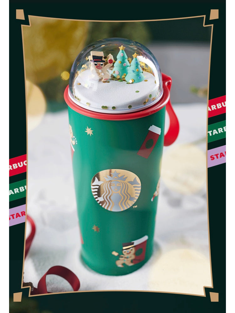 Starbucks Christmas Gingerbread Man Stainless Steel Tumbler with