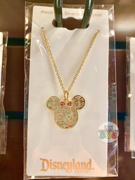 DLR - Arribas - Swarovski Crystal Minnie Mouse Icon Filigree Necklace