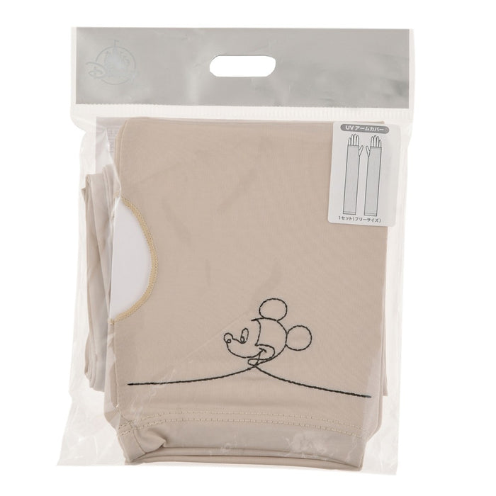JDS - Mickey Shinyday Beige Color UV Cut Arm Cover