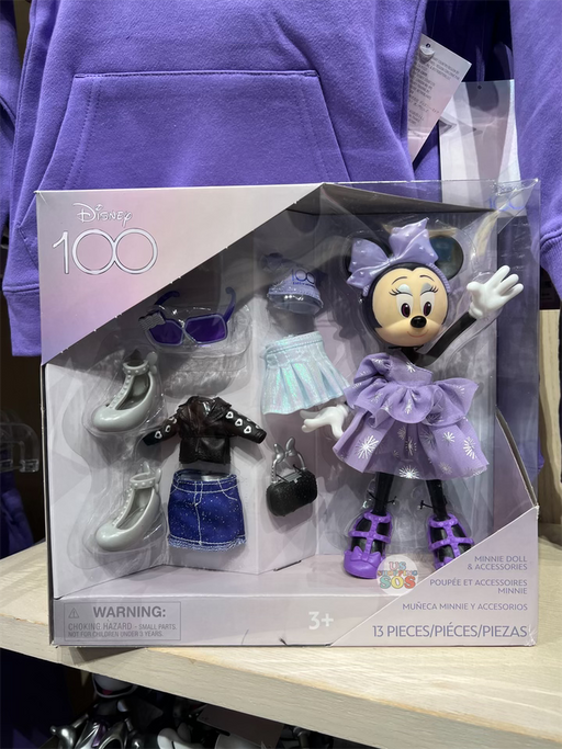 DLR - 100 Years of Wonder - Minnie Doll & Accessories Set