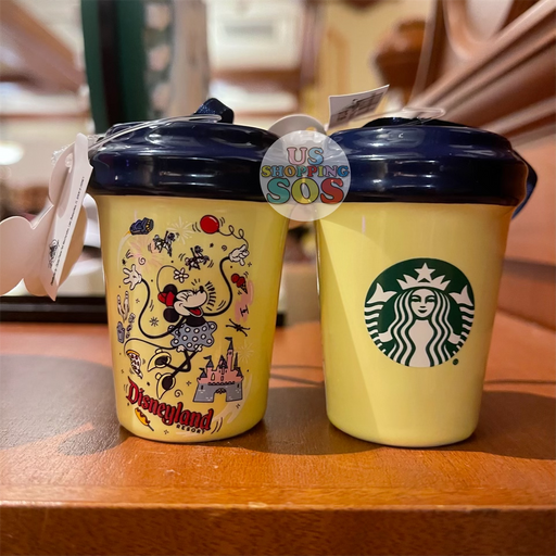 DLR - Starbucks Tumbler Ornament - Vintage Minnie Disneyland Park