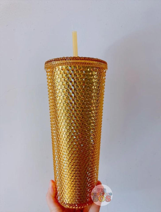 Starbucks China - Christmas Time 2020 - Bright Gold Studded Cold Cup 710ml