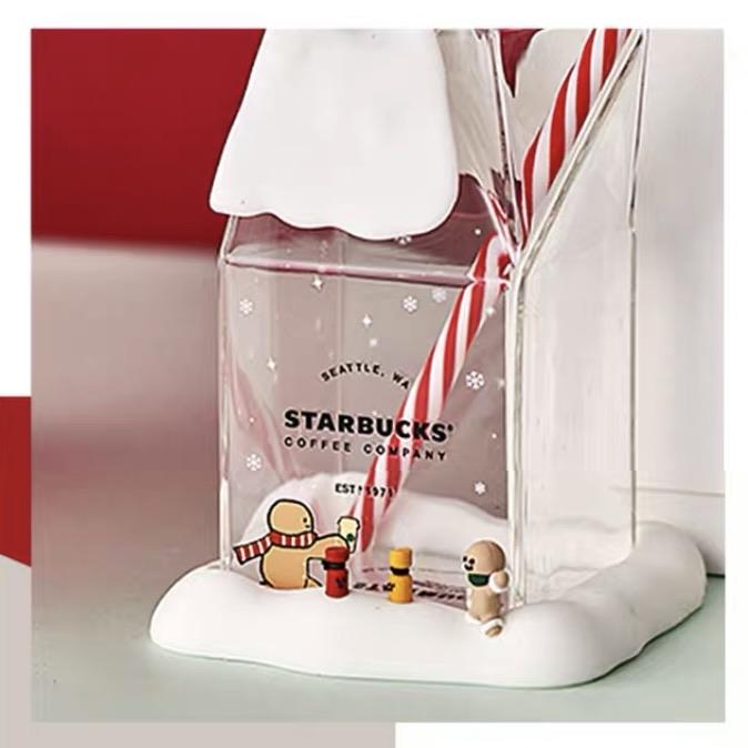 Starbucks China - Christmas Time 2020 Cuteness Overload - Milk Box Glass 480ml