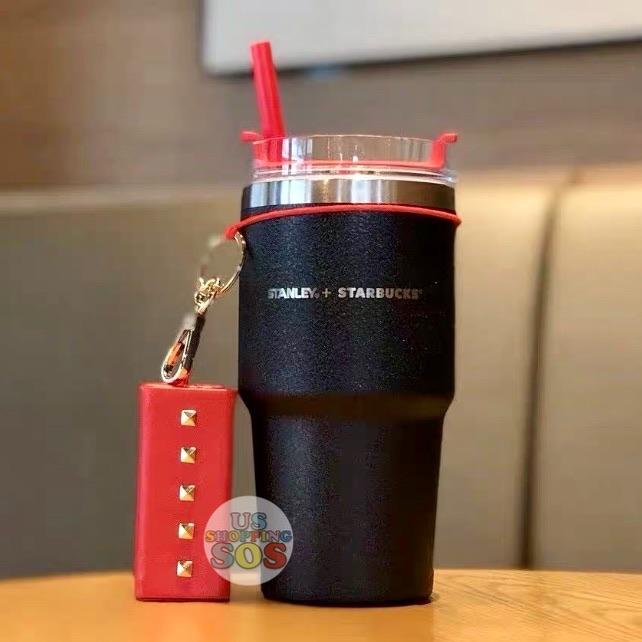 Starbucks China - Christmas Time 2020 Dark Bling Series - Stanley Stainless Steel Sippy Tumbler 591ml with Keychain