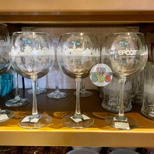 WDW - Epcot Landscape Balloon Wine Glass (Made in America)