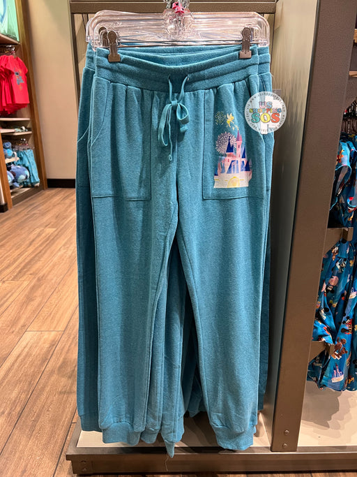 DLR/WDW - Disney x Joey Chou - Castle with Tinker Bell Heather Teal Lounge Pant (Adult)