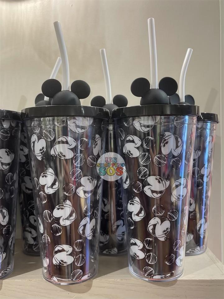 DLR - Plastic Cold Cup with Topper - Sketch Mickey