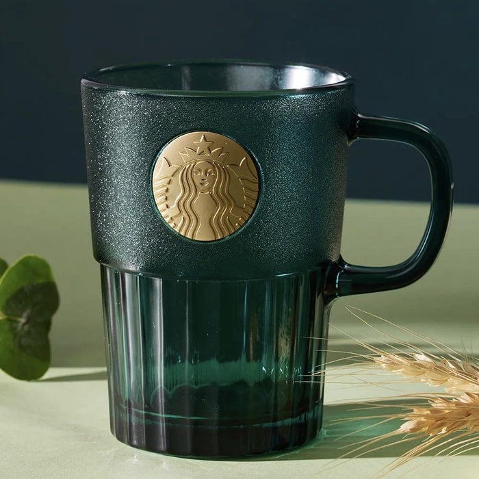 Starbucks China - Eco Green - 2. Bronze Logo Glass Mug 400ml
