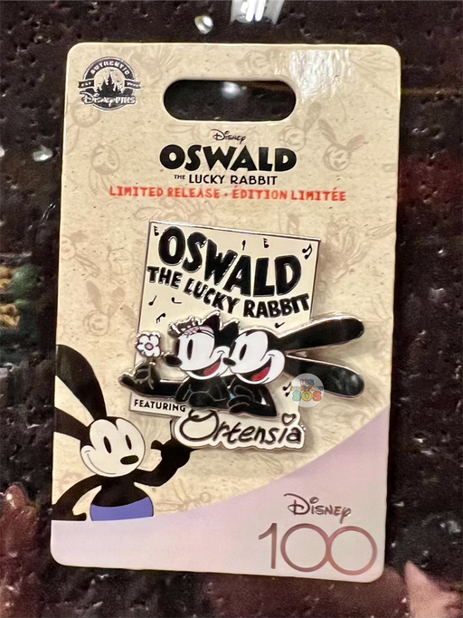 DLR - 100 years of Wonder - Oswald & Ortensia Limited Released Edition Pin