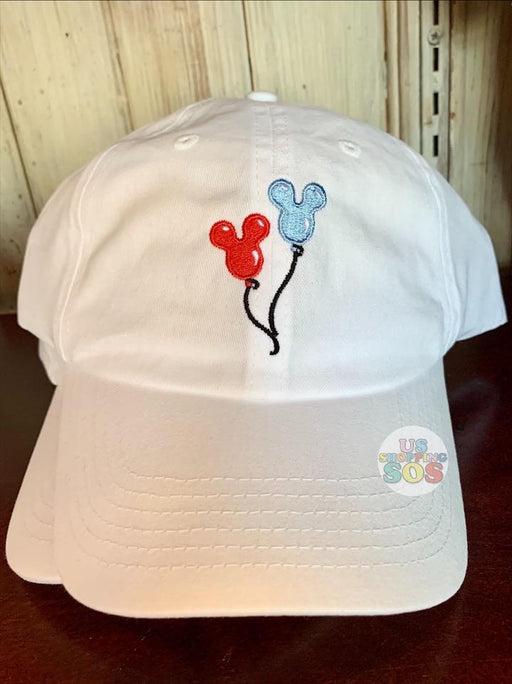 DLR - Mickey Balloons Baseball Cap (Adult) (White)