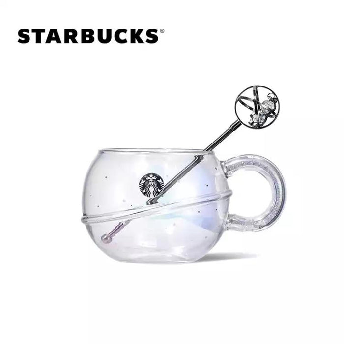 Starbucks China - Astronaut 2021 - 32. Bearista Stir Iridescent Planet Glass Mug 450ml