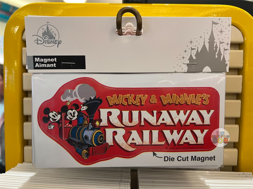 DLR - Mickey & Minnie's Runaway Railway - Mickey & Minnie in Train Die-Cut Magnet