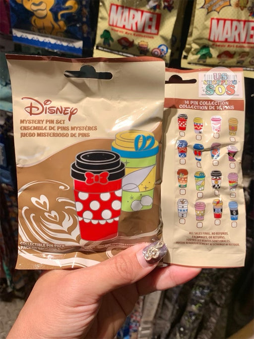 DLR - Mystery Collectible Pin Pack - Disney ToGo Coffee Cup