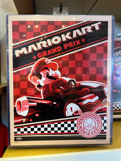 Universal Studios - Super Nintendo World - MarioKart Grand Prix Mario Poster