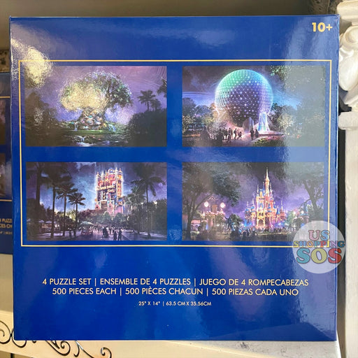 WDW - Walt Disney World 50 - Set of 4 500-Pc Park Puzzle