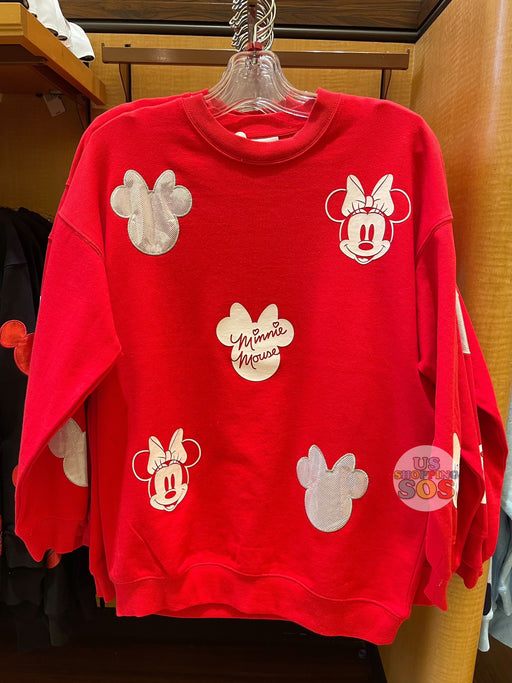 DLR - All-Over-Icon Pullover (Adult) - Minnie Mouse (Red)
