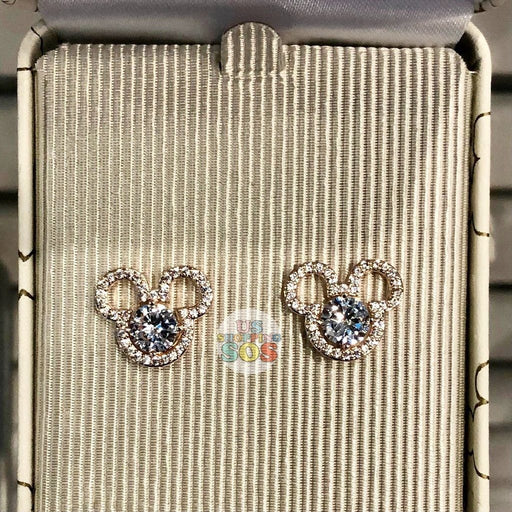 WDW - Disney Park Jewelry (Box) - Rhinestone Mickey Icon Earrings