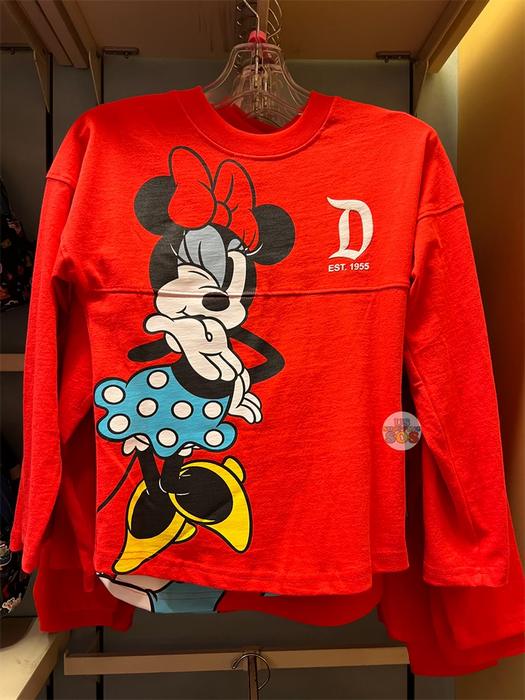 DLR - Spirit Jersey Minnie & Daisy “Disneyland Resort” Red Pullover (Youth)