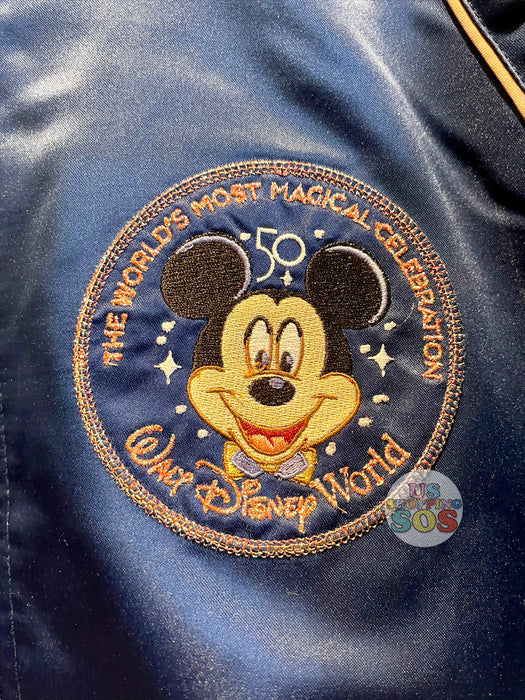 WDW - Magic Kingdom 50th Anniversary Celebration - Mickey & Castle Embroidered Blue Jacket (Adult)