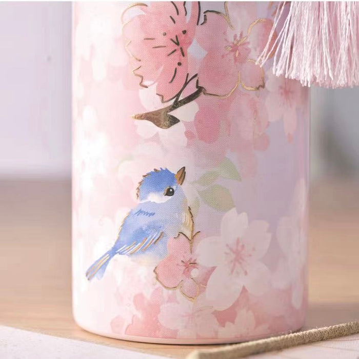 Starbucks China - Cherry Blossom 2022 - 29. Birdy Sakura Viewing Stainless  Steel Bottle 355ml