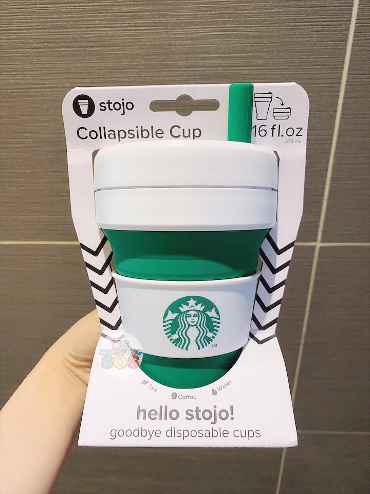 Hong Kong Starbucks — Hong Kong Starbucks — Stojo + Starbucks Collapsible Cup (Green)