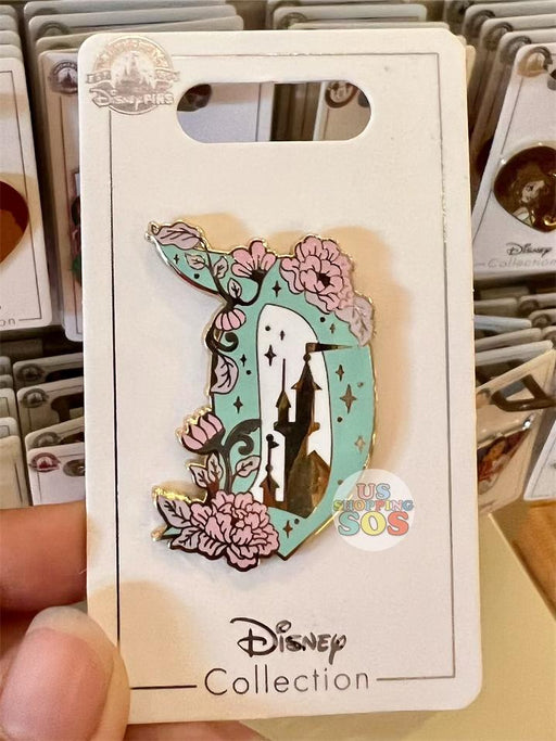 DLR - “D” Word Pin - Castle Tower with Flowers