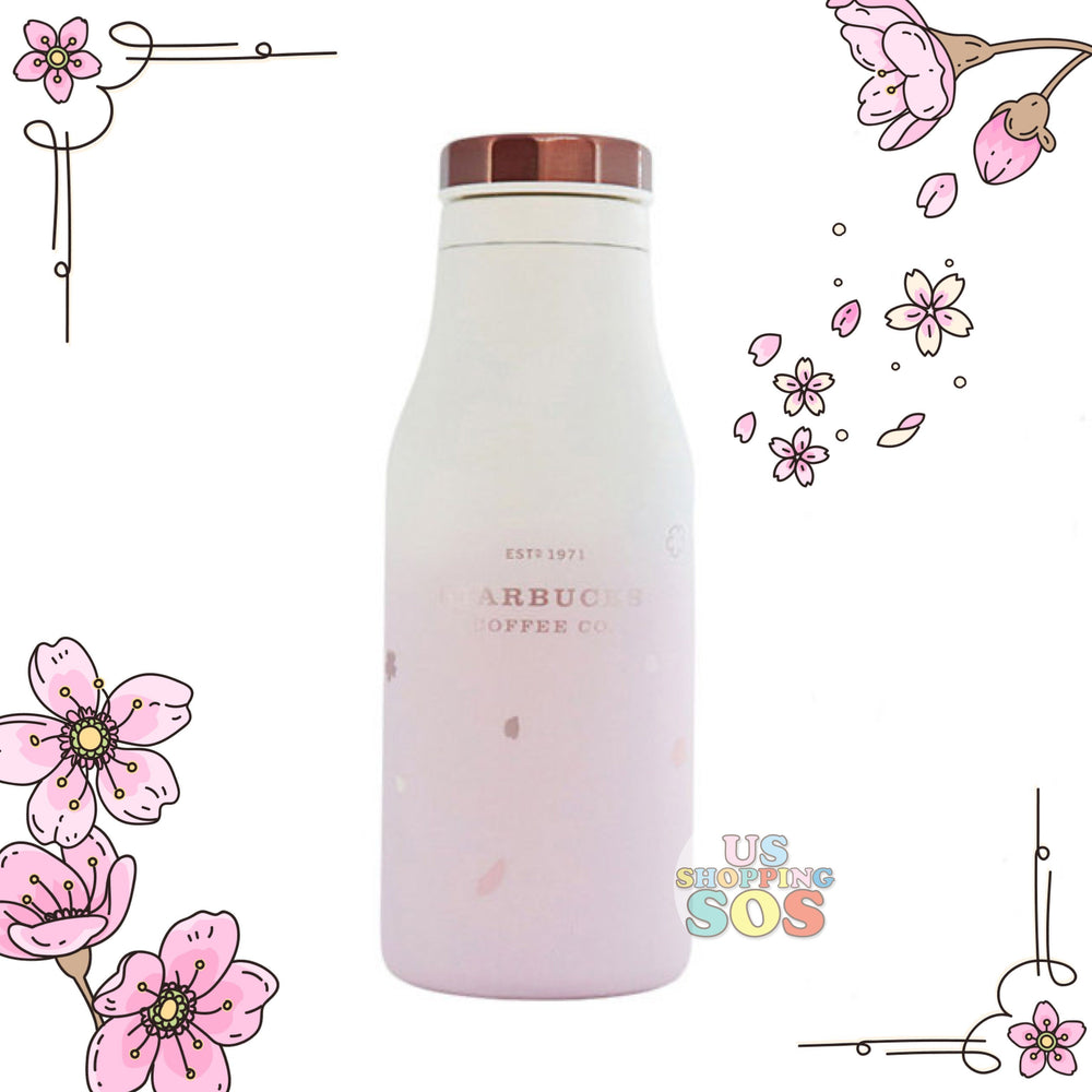 Starbucks China - Sakura 2021 - Cherry Blossom Ombré Stainless Steel Bottle 473ml