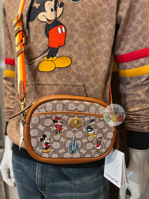 WDW - Coach Disney Parks Mickey & Friends Signature Jacquard Camera Bag