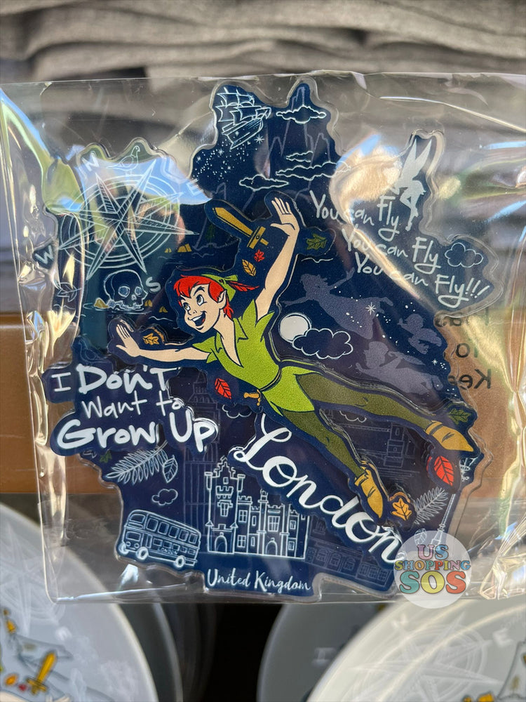 WDW - Epcot World Showcase United Kingdom - Peter Pan “I Don’t Want to Grow Up” Magnet